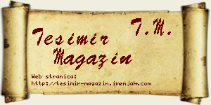 Tešimir Magazin vizit kartica